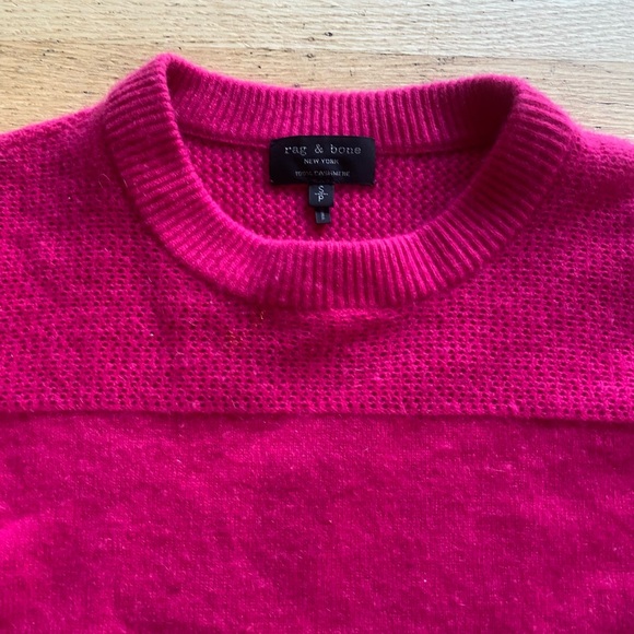 Rag & Bone Fuchsia Cashmere Sweater - Picture 4 of 4